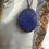 Thumbnail: Blue Flower Pendant Enameled Copper Necklace 
