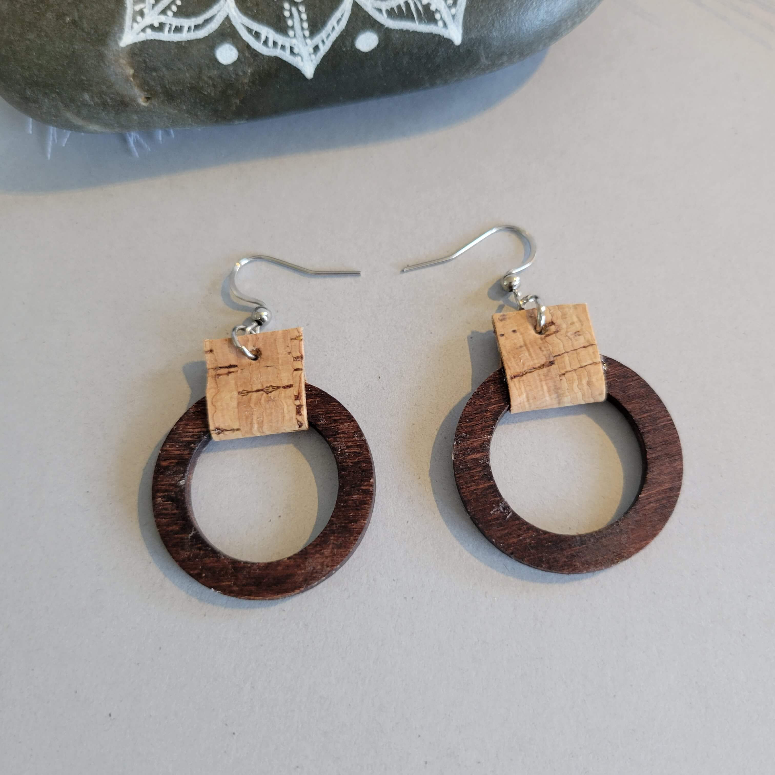 boucles oreilles vues de face