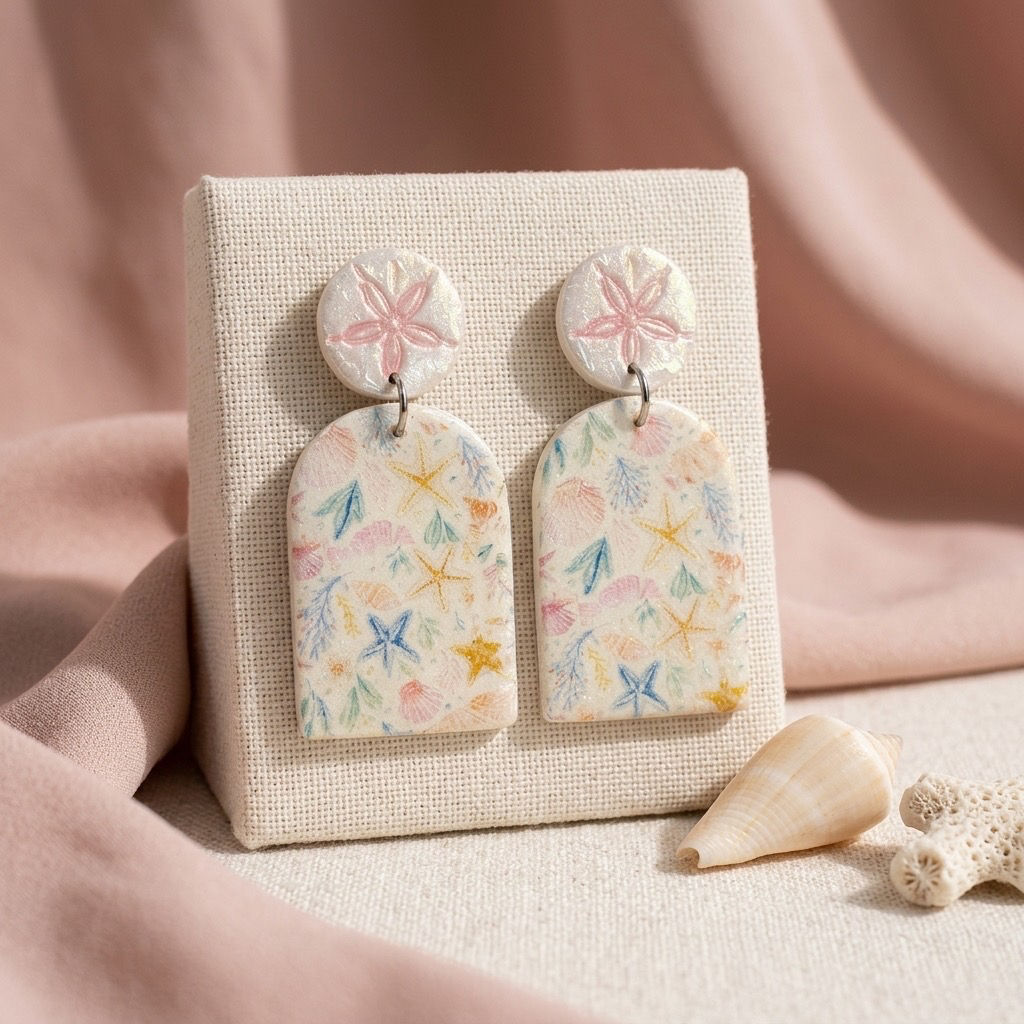 Seashell Garden Coastal Dangles