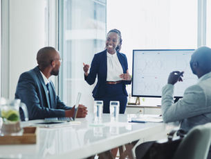 Group of colleagues in office meeting discussion