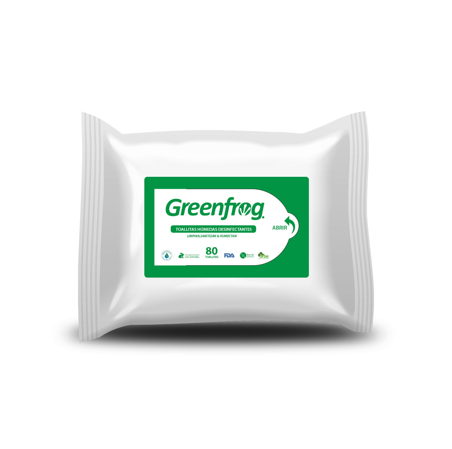 Toallitas húmedas desinfectantes 80 pz.