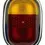 Thumbnail: TAIL LIGHT ASSY PAIR LEFT & RIGHT RED AMBER w/ CHROME RINGS VW T2 BUS 1962-1971
