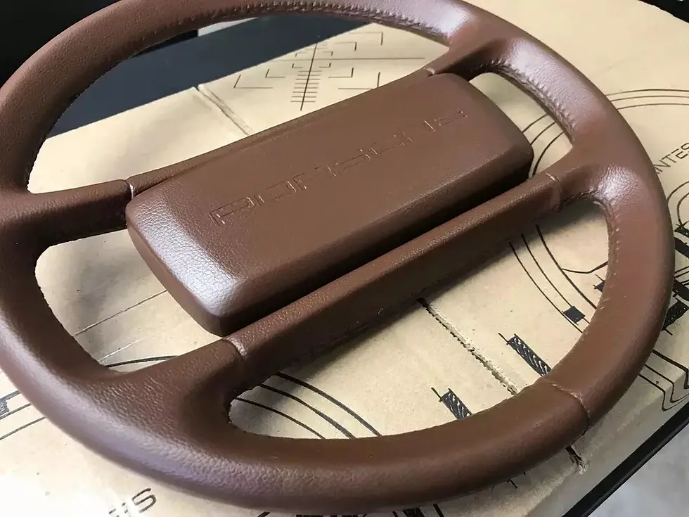 Thumbnail: Steering Wheel VW Bug Beetle Porsche 928 Wolfsburg 21mm spline brown