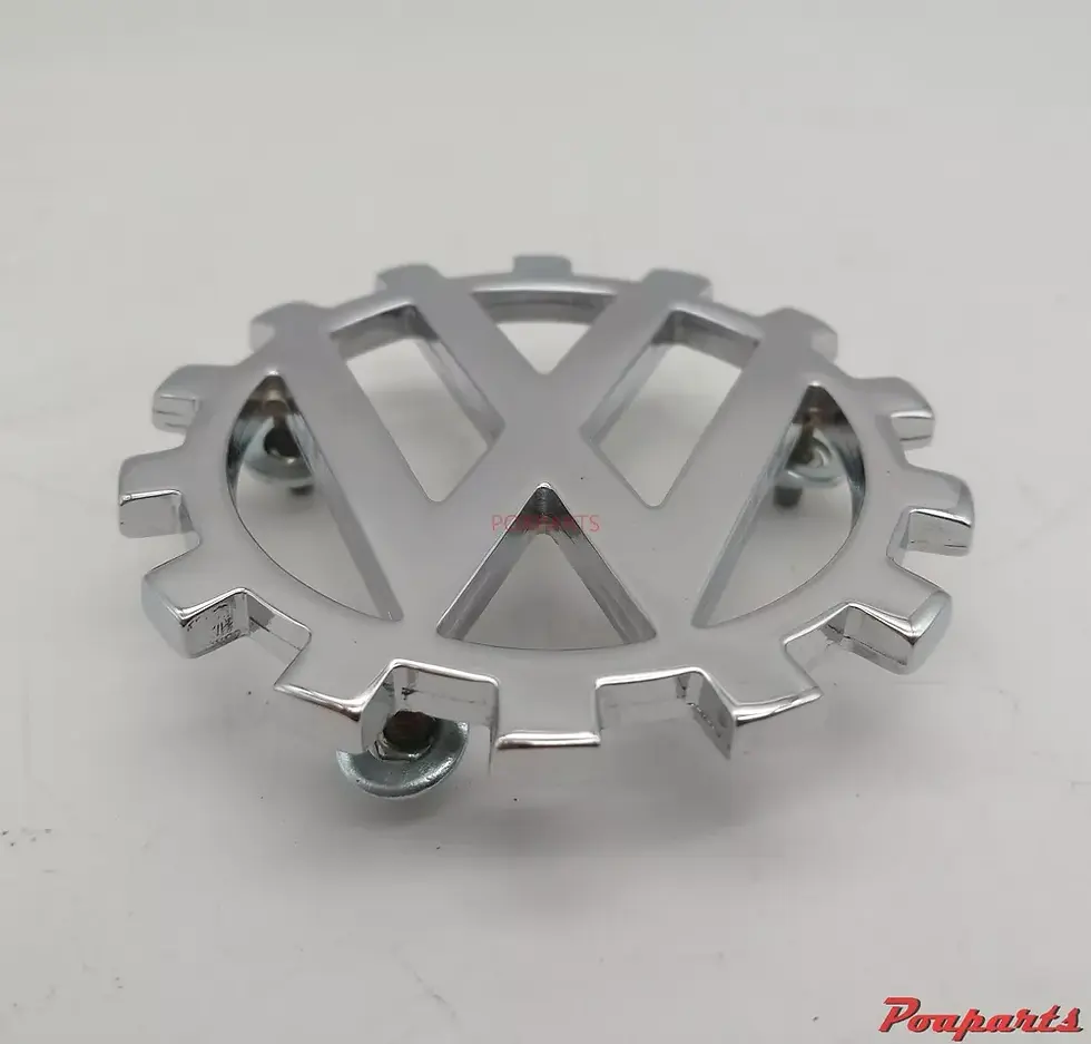 Miniaturbild: Volkswagen VW kdf cog Hood Emblem hoodride badge oval split  kdf T1 beetle vocho