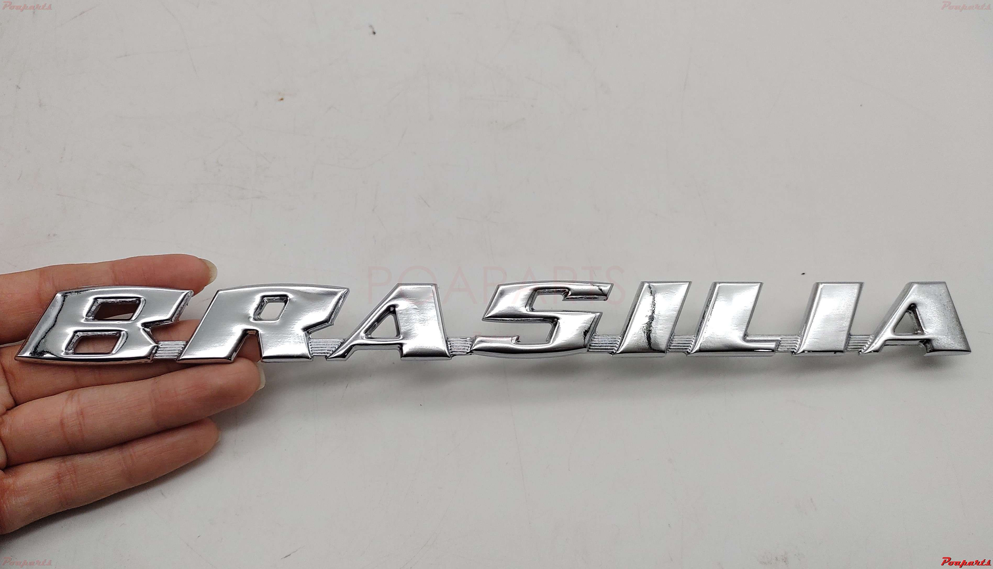 EMBLEMA BRASILIA METAL QUALIDADE ORIGINAL