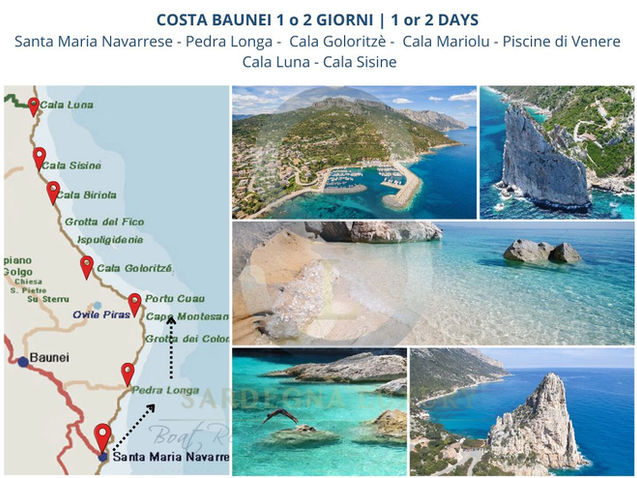 Luxury boat charter along the Costa Baunei, Sardinia — exclusive yacht tour through crystal-clear waters and hidden beaches.