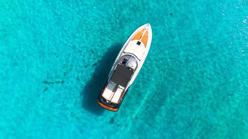 IMAGO 48 OPEN luxury yacht for private day charters from Cannigione cruising the La Maddalena Archipelago and South Corsica