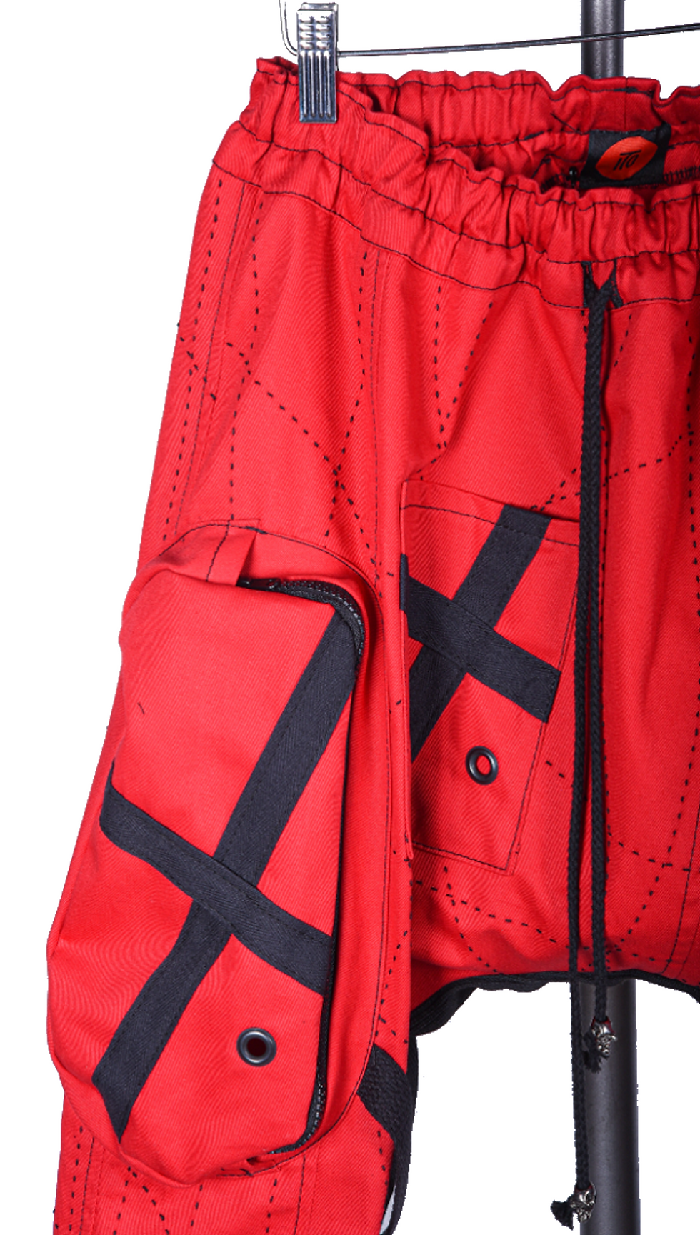 Thumbnail: Ibaraki Boro Stitch Pants (Red)