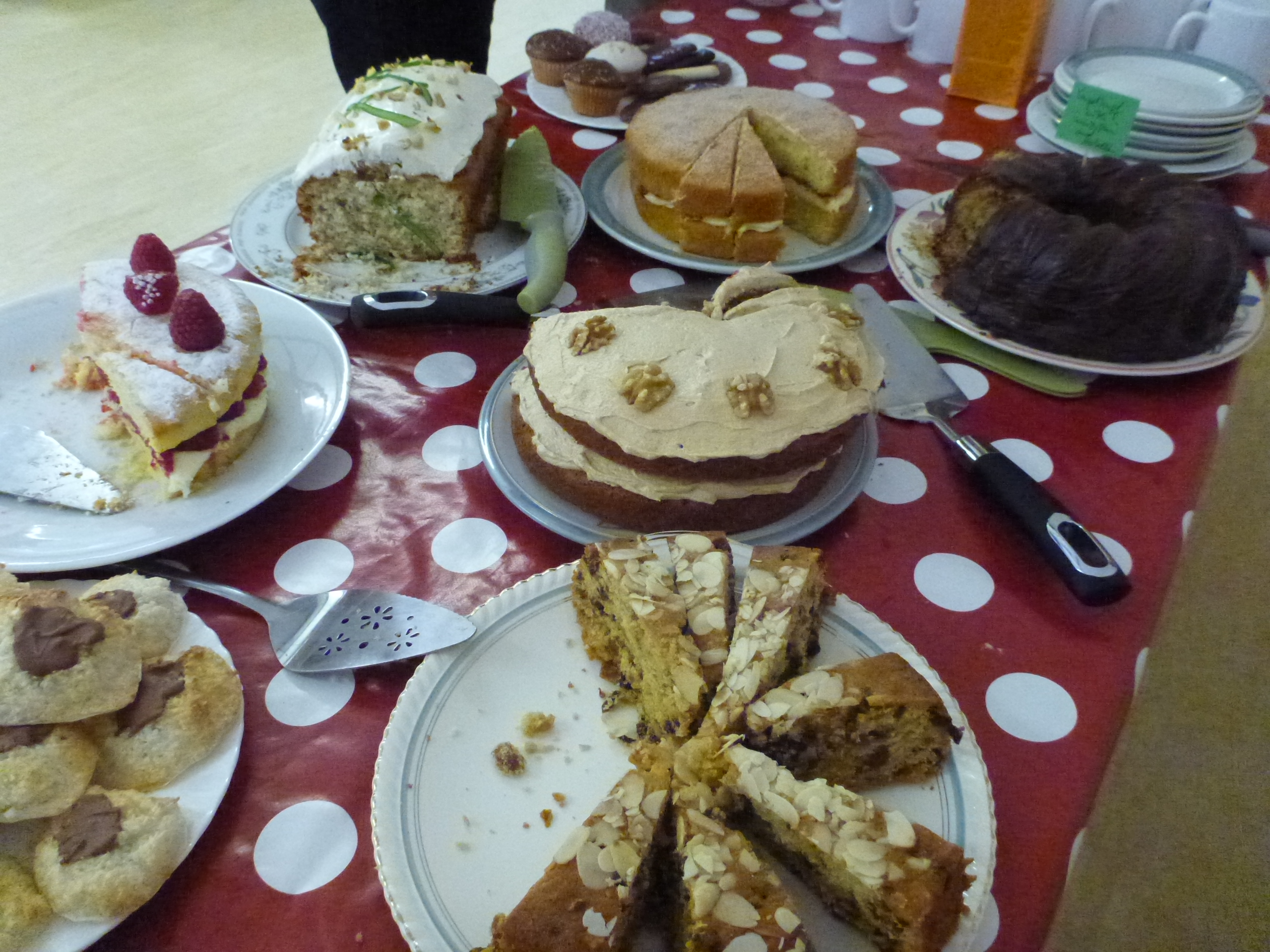 Coffee morning cakes