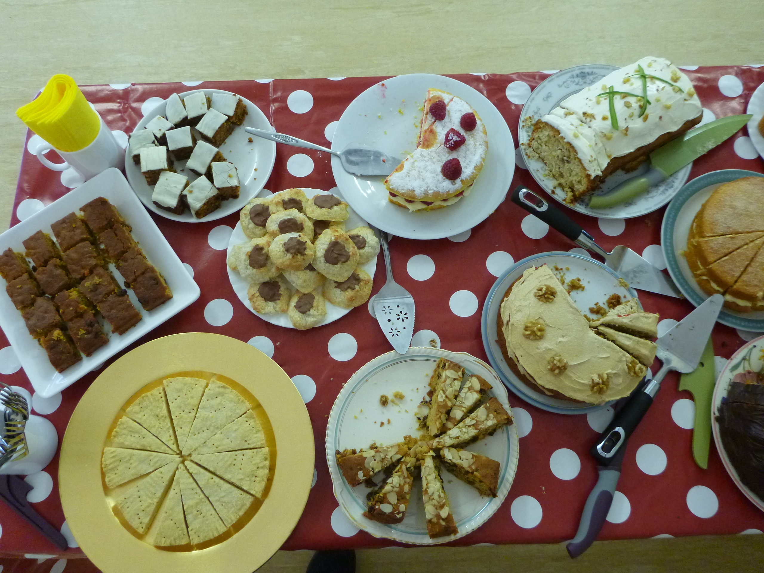 Coffee morning cakes