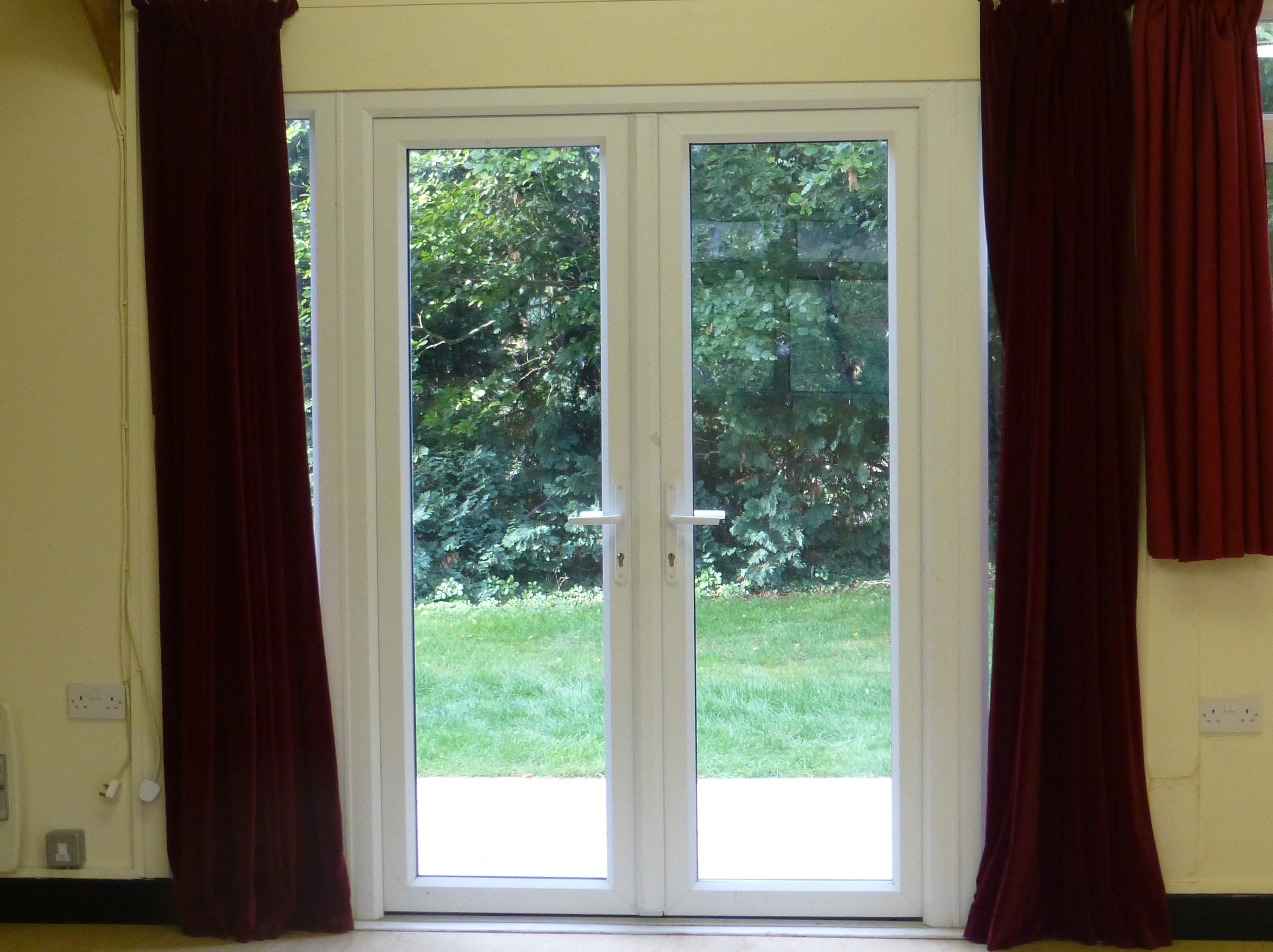 2017 new French doors and patio