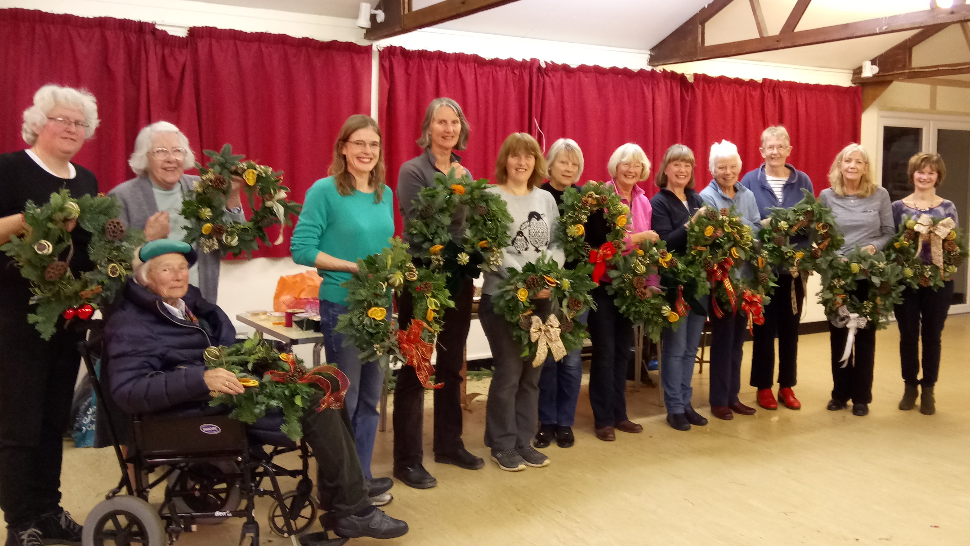 Dec 2017 Making Christmas wreaths