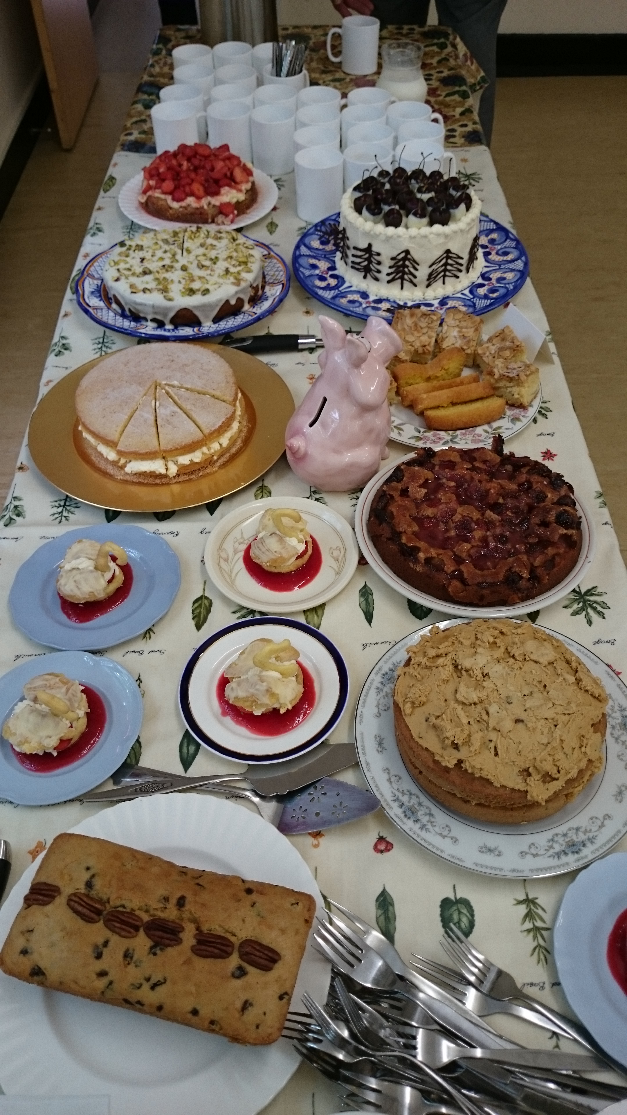 Coffee morning cakes