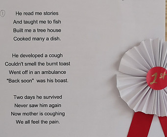 Winner of Sutton poetry competition 2021
