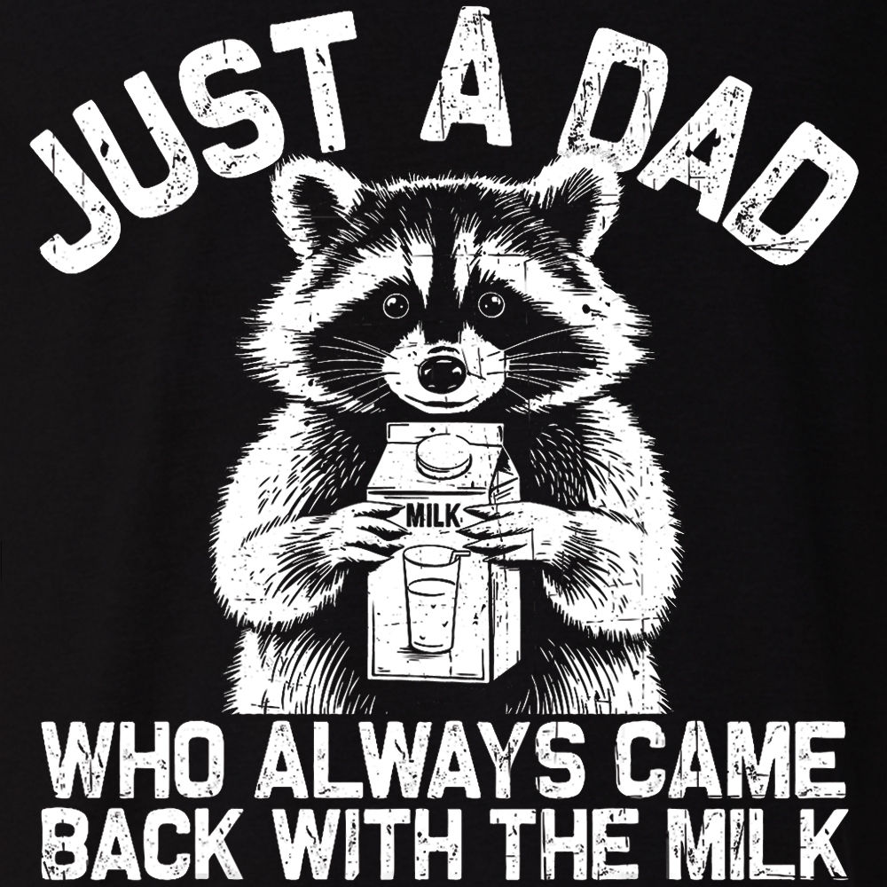 Just A Dad Raccoon Shirt Logo
