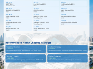 Shanghai June 2026 Exhibition Guide + Premium Health Services for International Business Travelers