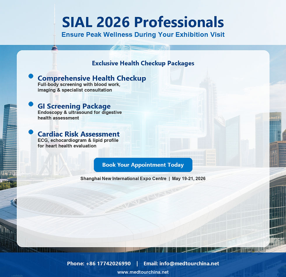 Health Checkup & Gastroscopy in Shanghai During SIAL 2026: A Practical Guide for Food Industry Professionals