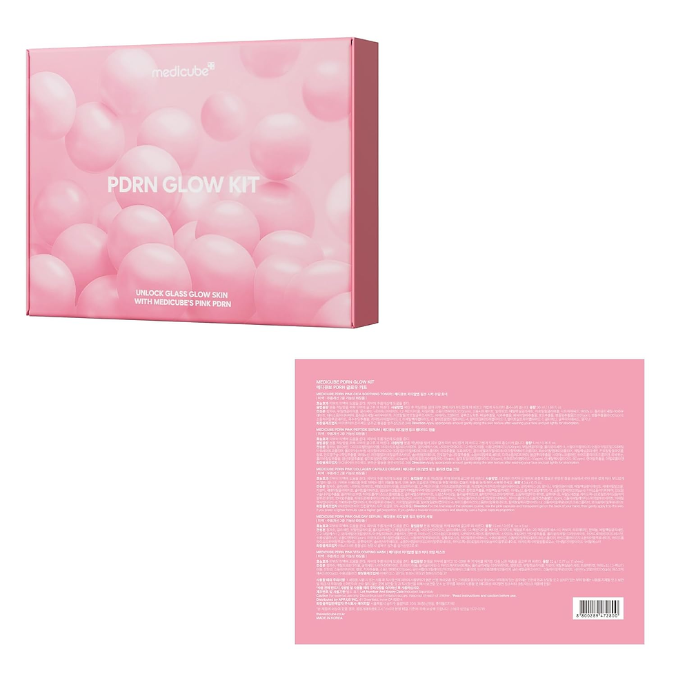 Thumbnail: Medicube Salmon DNA PDRN Trial Kit | Glass Glow Mini Skincare Set with Toner, Se
