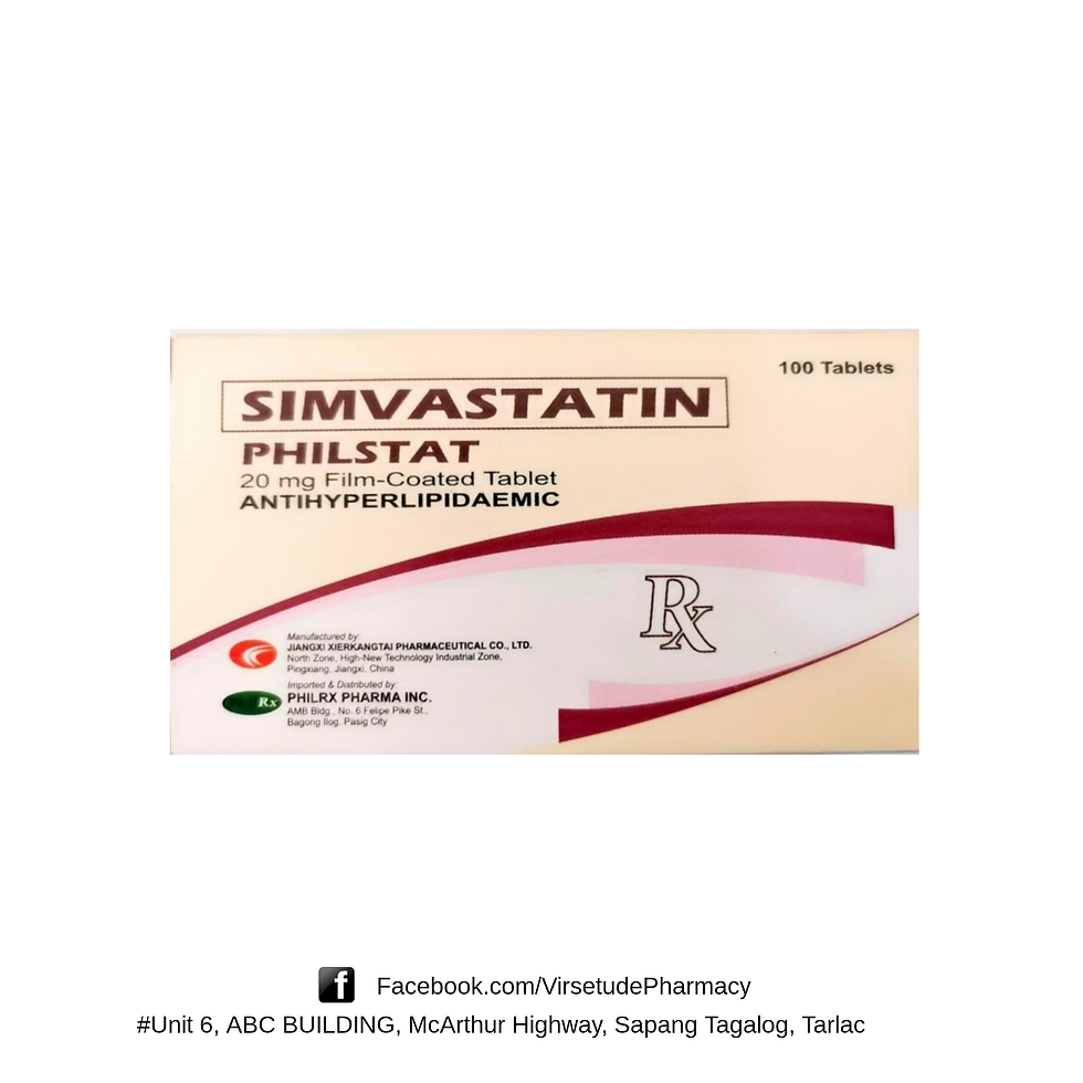 SIMVASTATIN PHILSTAT 20MG