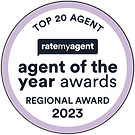 a photo of an award received as a top agent