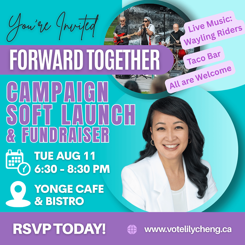 Lily Cheng Campaign Soft Launch & Fundraiser