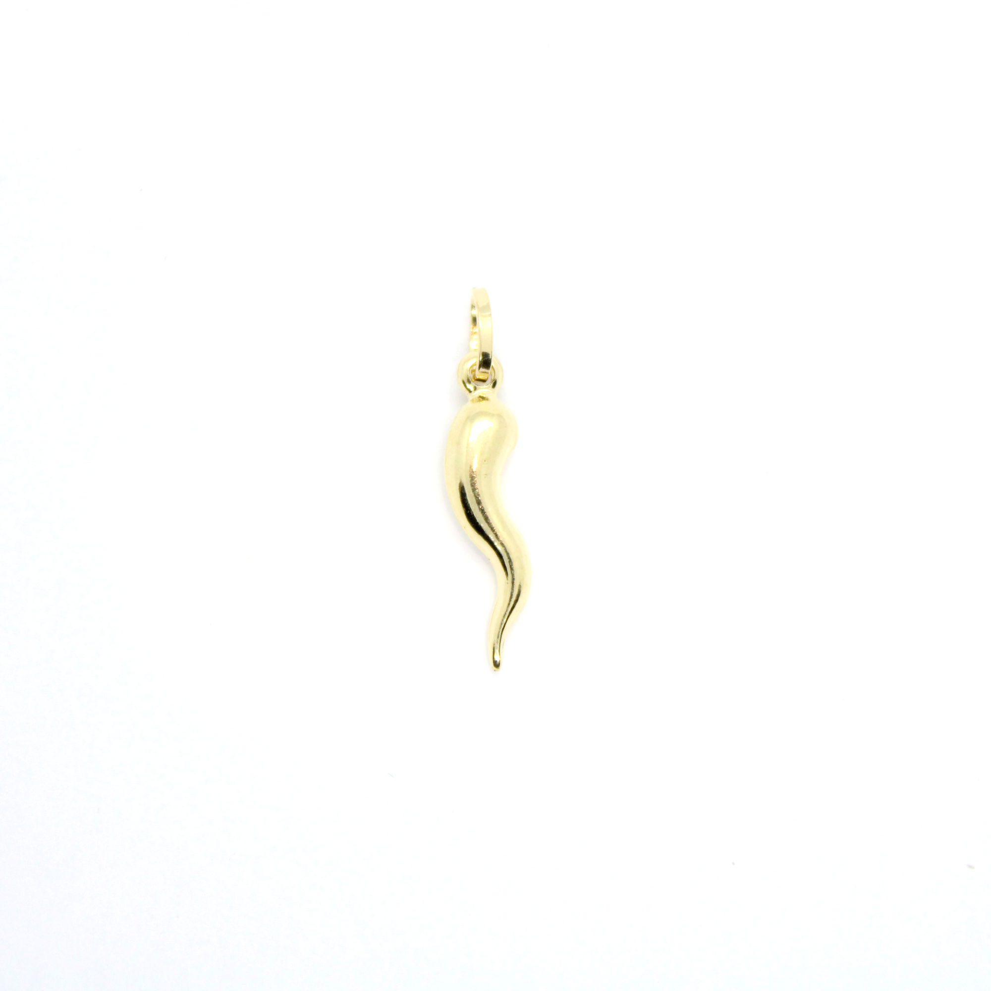 YELLOW GOLD HORN PENDANT (32MM)