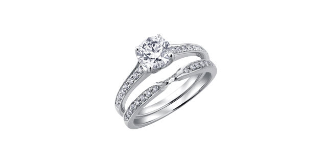 Thumbnail: MAPLE LEAF: Diamond Solitaire Engagement Ring in Tulip Setting