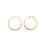 Thumbnail: YELLOW GOLD CARTIER INSPIRED HOOP EARRINGS (24X4MM)