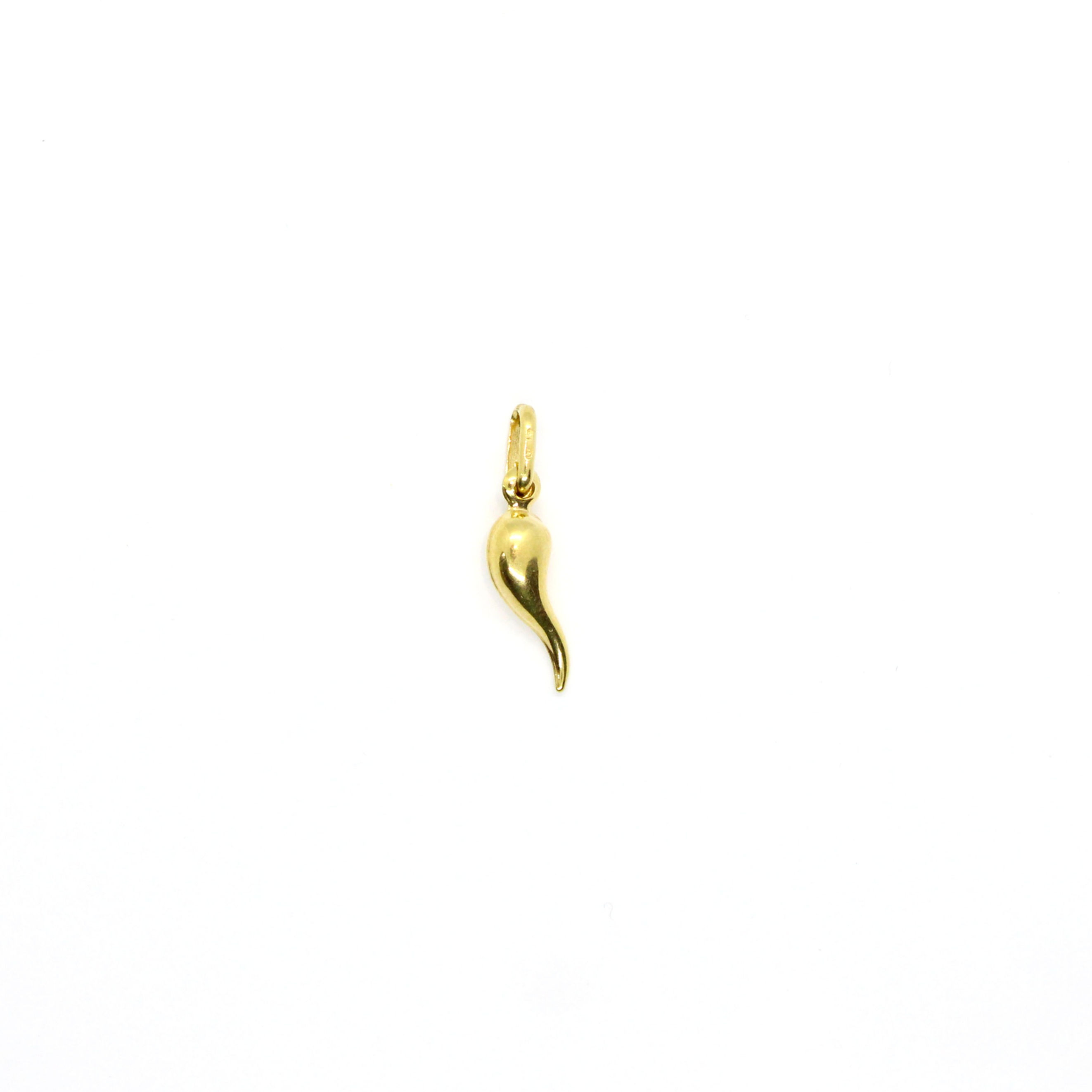 YELLOW GOLD HORN PENDENT (20MM)