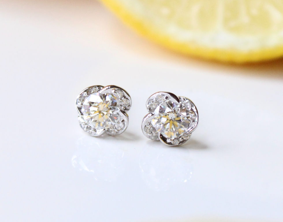 diamond stud earrings