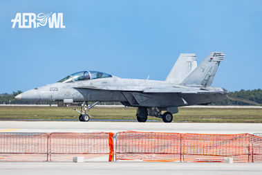 <p class="font_8">A Boeing F/A-18F Hornet parking at the NAS Key West Southermost Air Spectacular in Florida.</p>