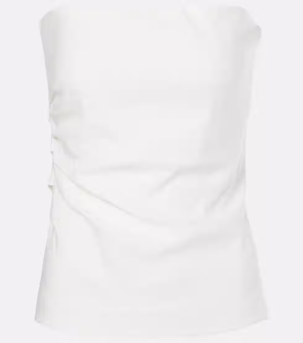 White Tube Top on a white background