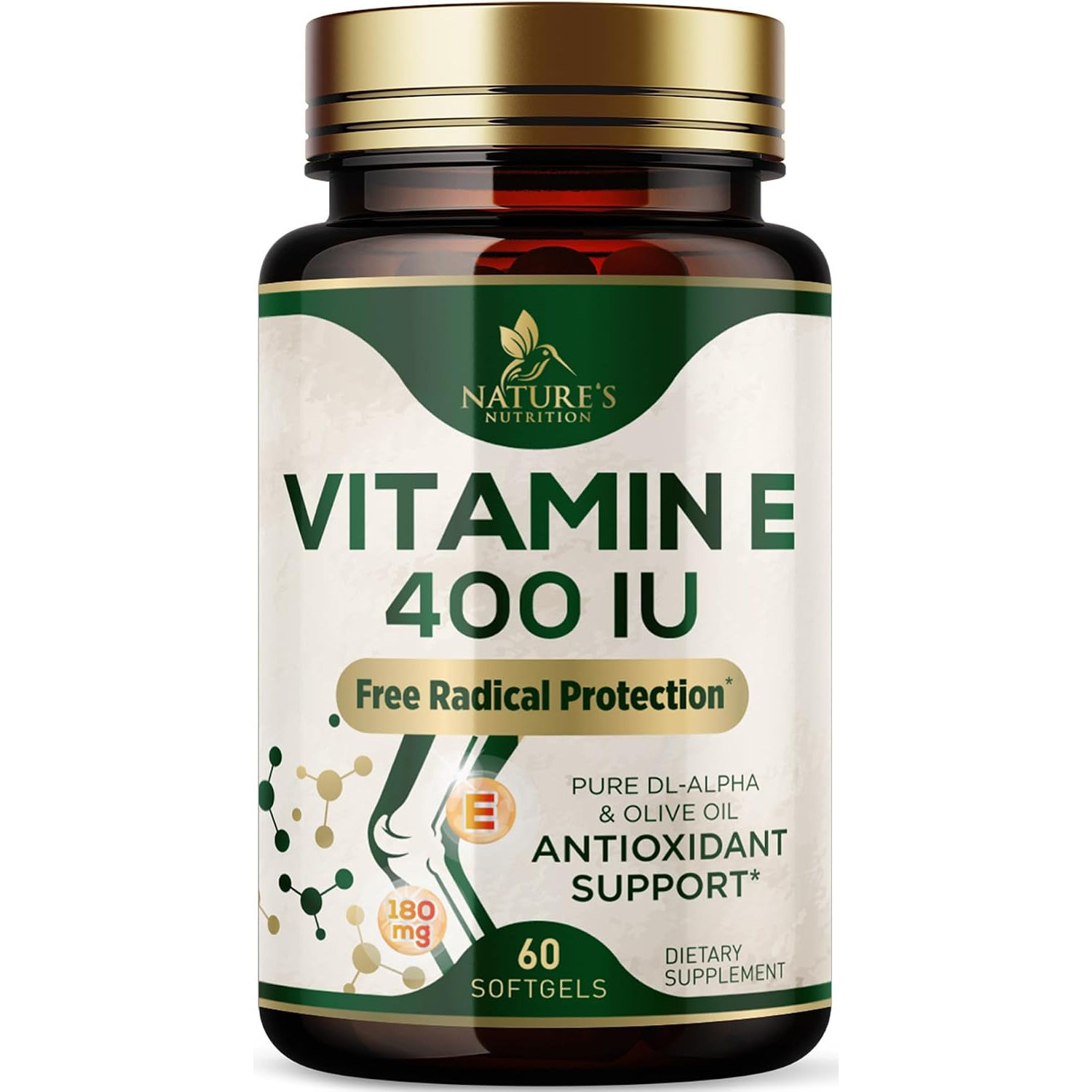 Nature's Nutrition вітамін E - 60 капсул