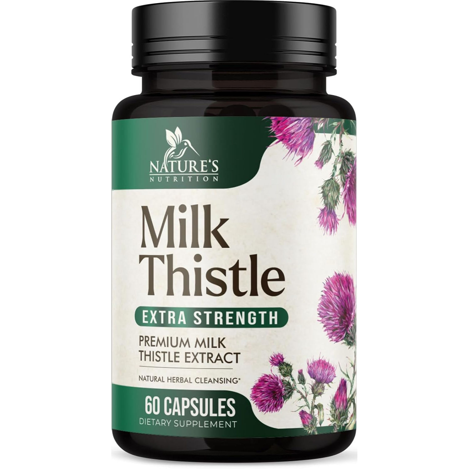 Nature's Nutrition екстракт розторопші та кульбаби - 60 капсул