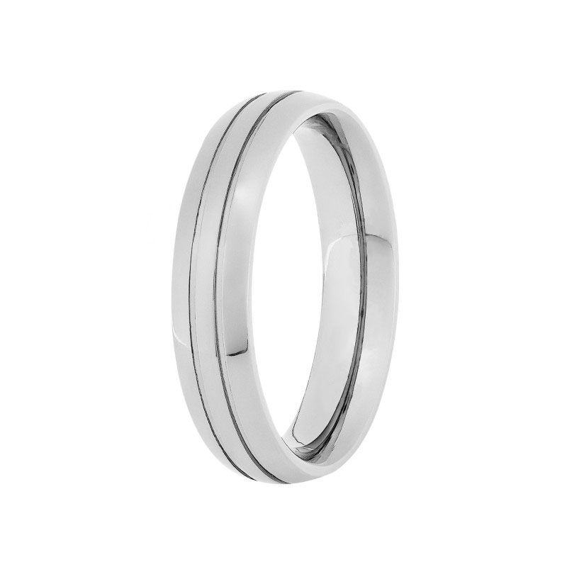 Aliança de Aço friso Duplo (Cada)