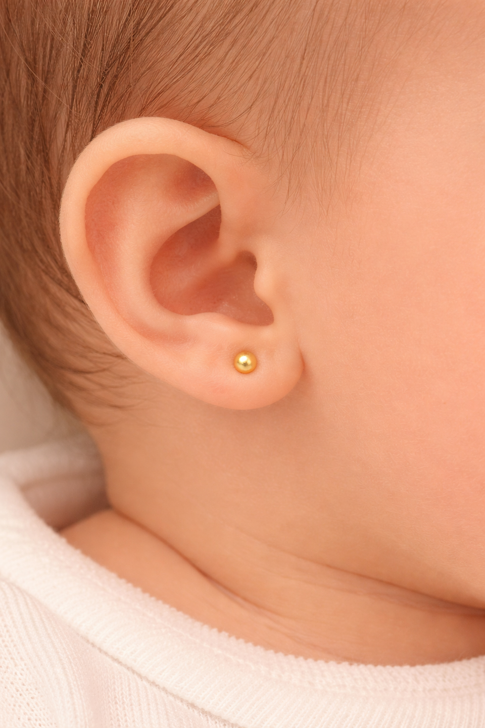 Miniatura: Brinco Bolinha 3,0mm com rosca Baby 10K