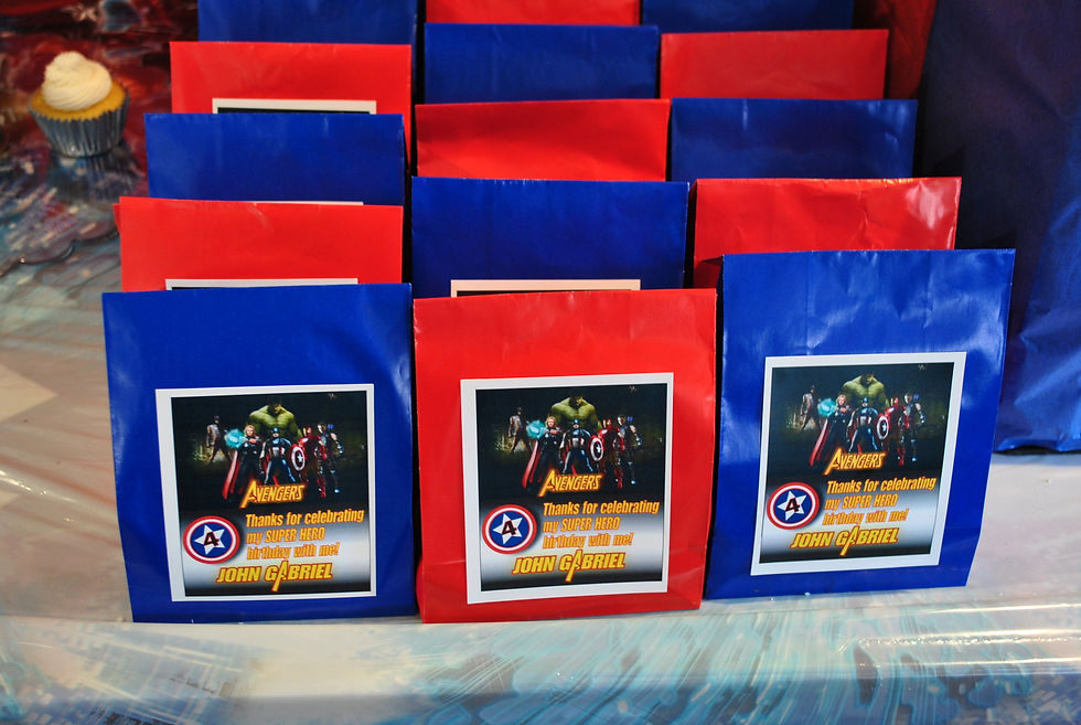 Avengers Party Theme Items