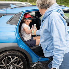 guests stepping out of car