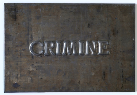 Vittorio Messina, Crimine, 2018, piombo