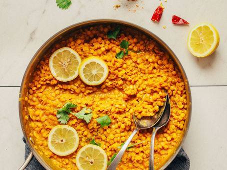 Coconut Turmeric Lentils