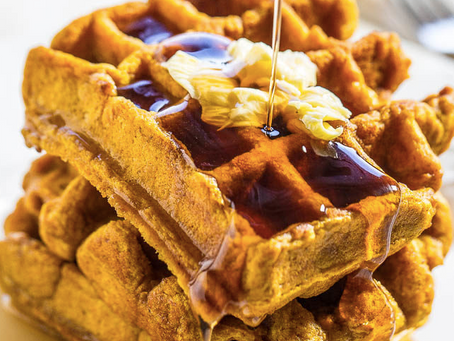 The best Gluten Free Pumpkin Omega 3 Waffles