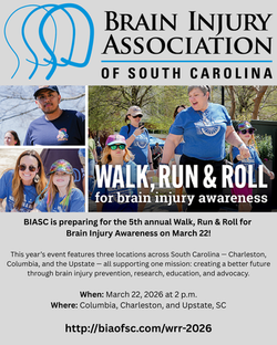 BIAofSC Walk, Run & Roll for Brain Injury Awareness