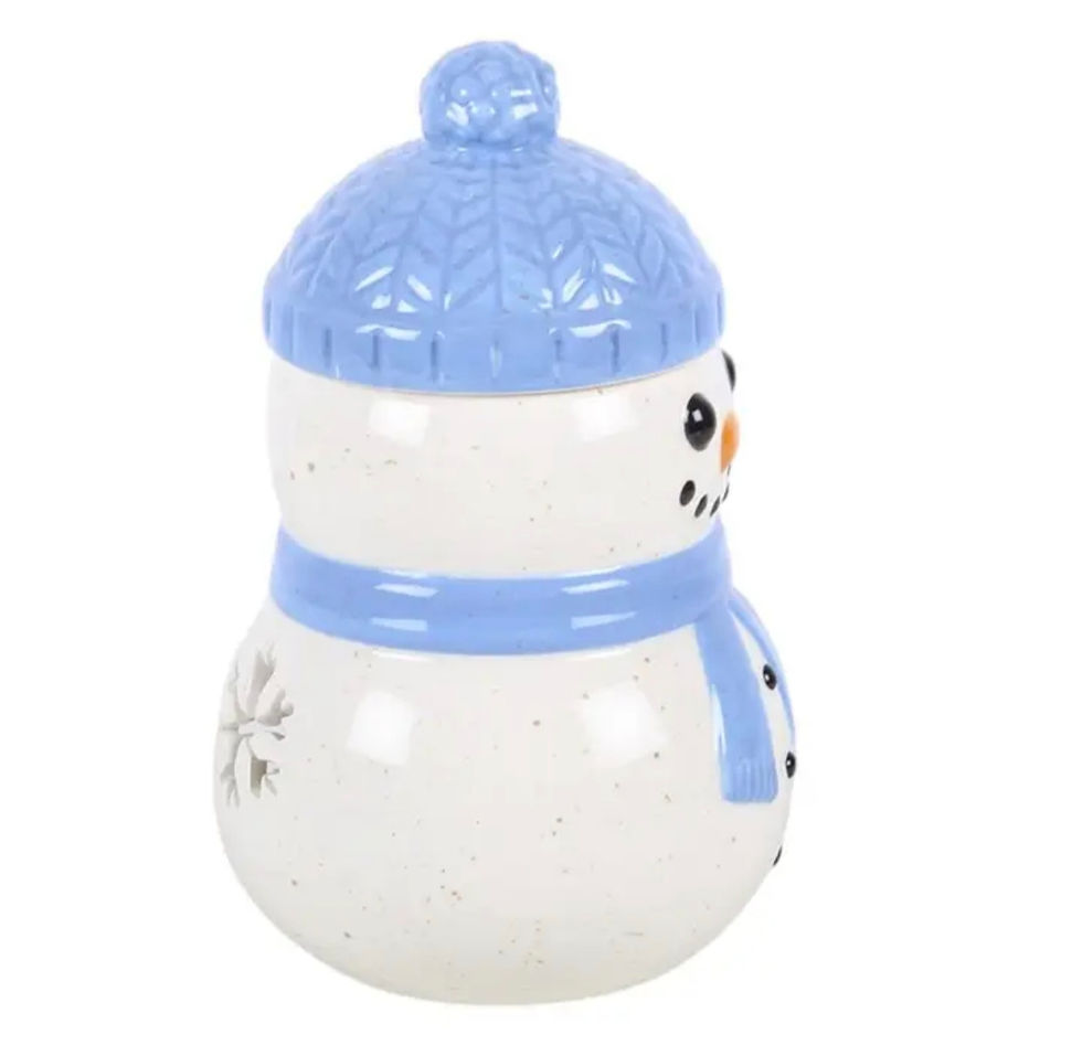 Miniature : Brûle-parfum bonhomme de neige de Noël d'hiver