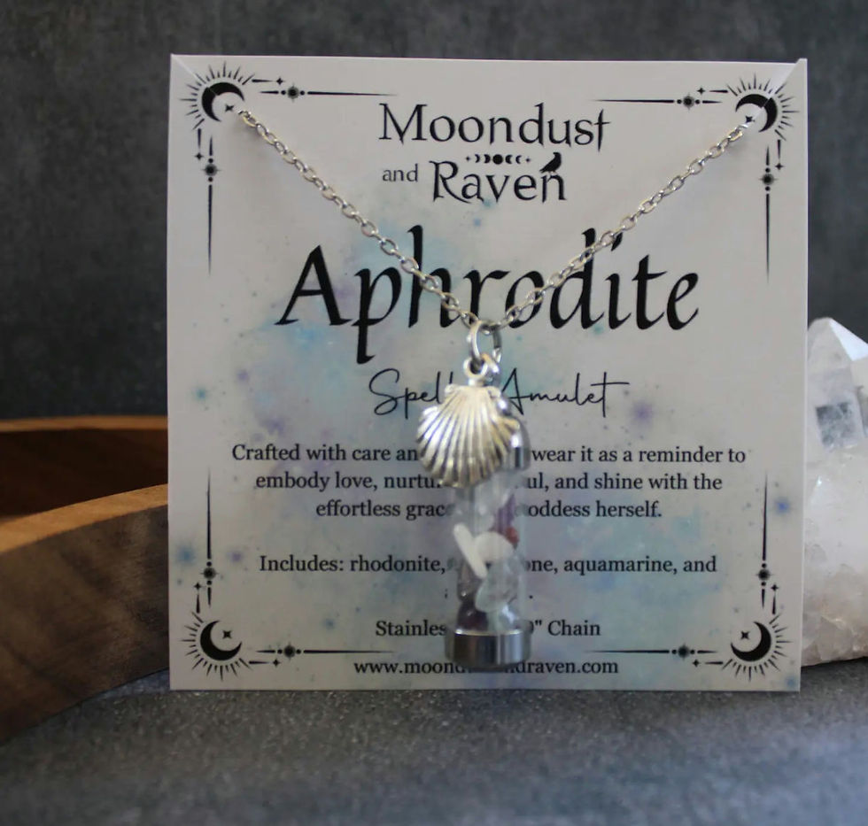 Collier amulette jar Aphrodite