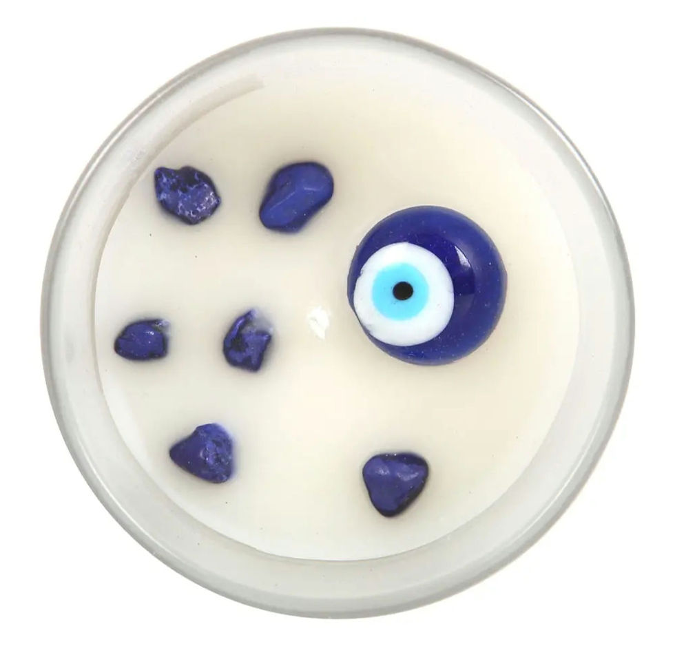 Miniatura: Bougie de protection Nazar à la sauge blanche 