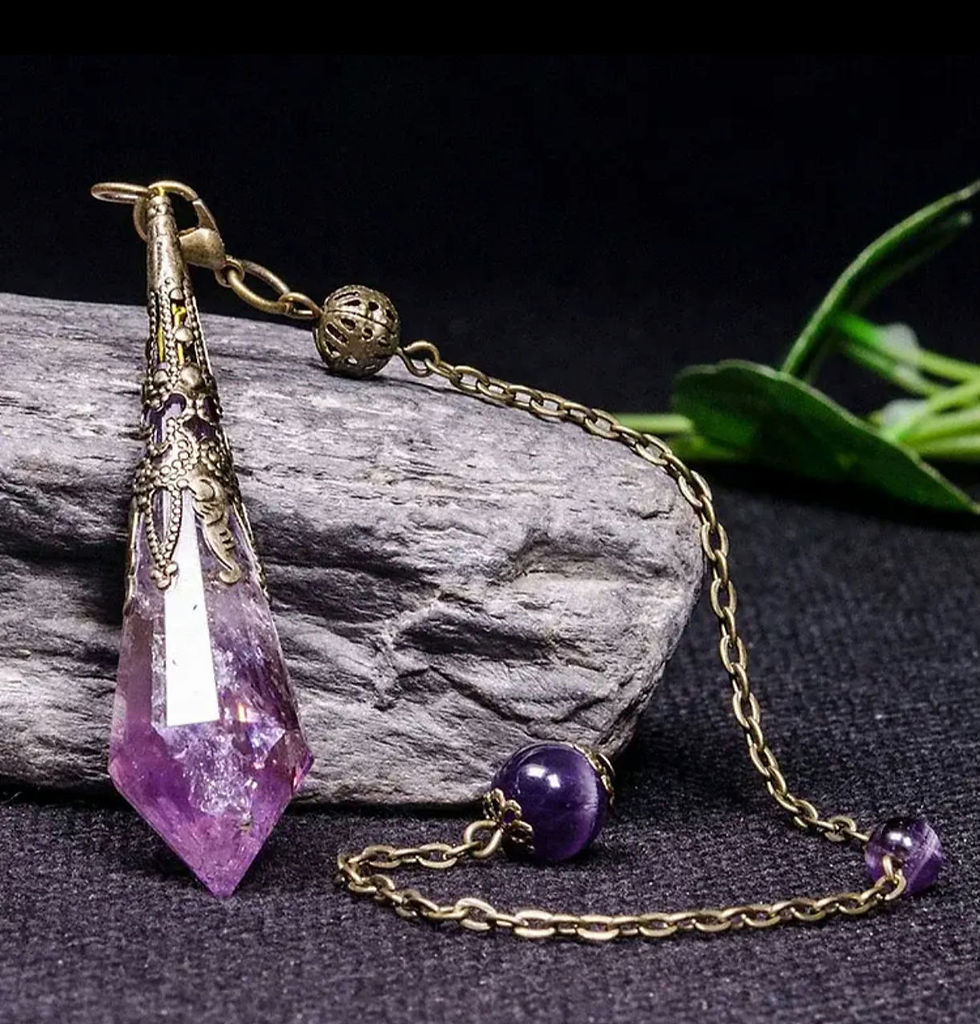 Pendule rétro en améthyste