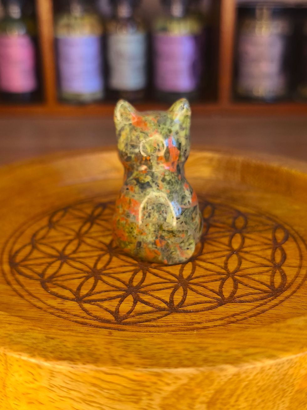 Miniaturbild: Chat en Unakite 