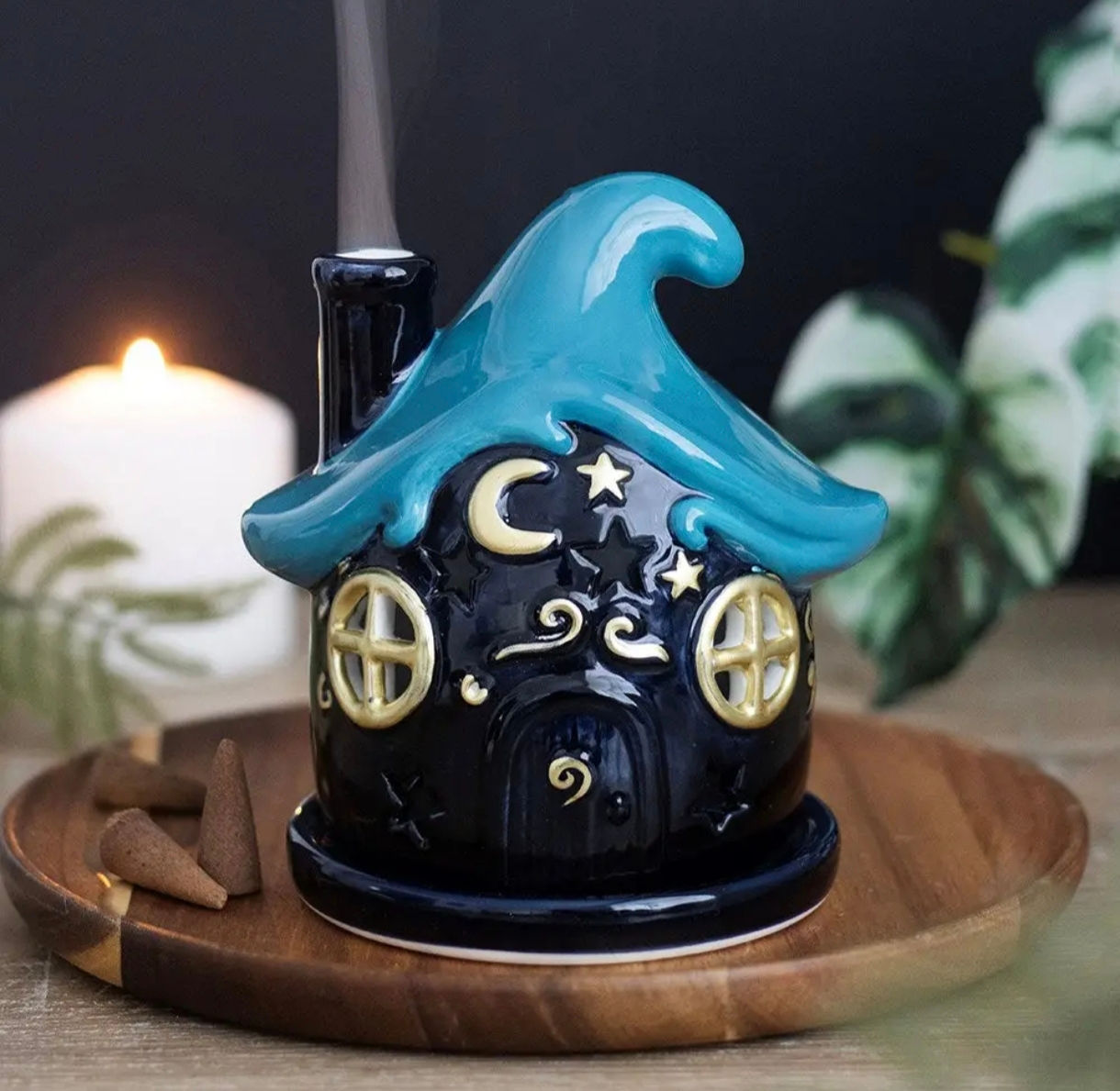 Porte-encens pour cônes Moonwave Cottage