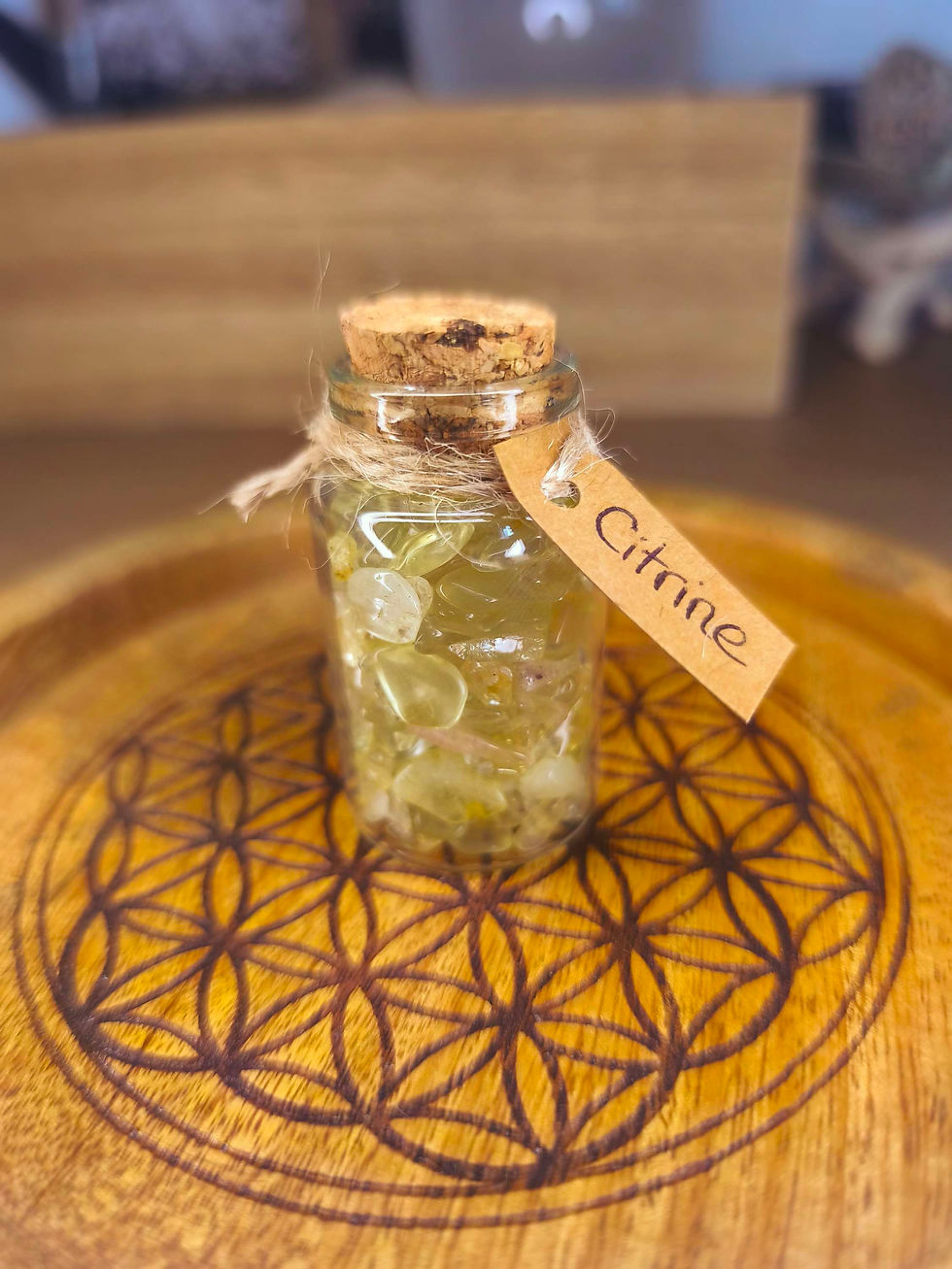 Fiole pierre de citrine