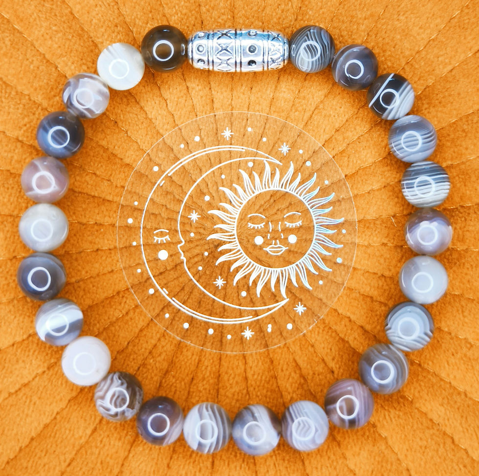 Bracelet agate d'Afrique (Botswana)